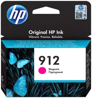 Картридж HP 912 Magenta (3YL78AE) от компании Бесплатная доставка по Беларуси - фото 1