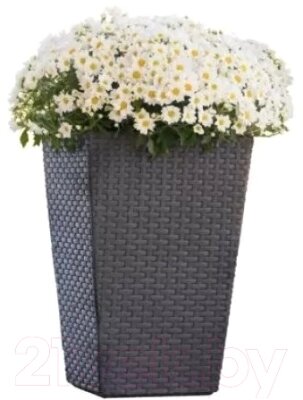 Кашпо Keter Medium Rattan Planter / 228974 от компании Бесплатная доставка по Беларуси - фото 1