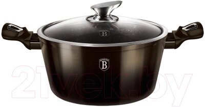 Кастрюля Berlinger Haus Shiny Black Edition BH-6605 от компании Бесплатная доставка по Беларуси - фото 1