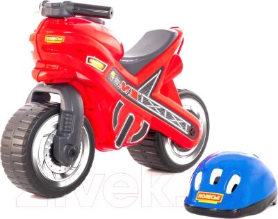 Каталка детская Полесье Мотоцикл МХ со шлемом / 46765 от компании Бесплатная доставка по Беларуси - фото 1
