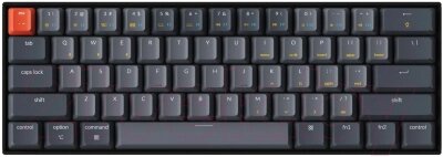 Клавиатура Keychron K12 Grey RGB Gateron G Pro Brown Switch RU / K12-B3 от компании Бесплатная доставка по Беларуси - фото 1