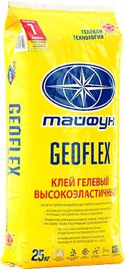 Клей для плитки Тайфун Geoflex. Высокоэластичный от компании Бесплатная доставка по Беларуси - фото 1