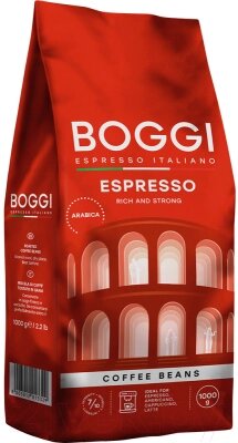 Кофе в зернах Boggi Espresso от компании Бесплатная доставка по Беларуси - фото 1