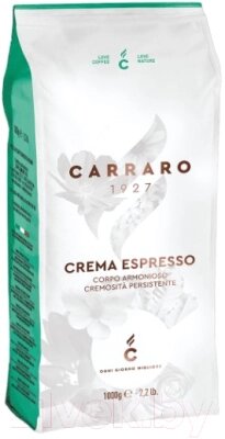 Кофе в зернах Carraro Crema Espresso 80% арабика, 20% робуста от компании Бесплатная доставка по Беларуси - фото 1