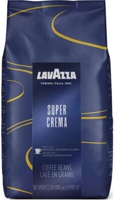 Кофе в зернах Lavazza Super Crema от компании Бесплатная доставка по Беларуси - фото 1