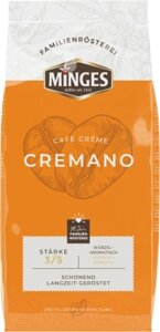Кофе в зернах Minges Cafe Cremano 60% арабика, 40% робуста