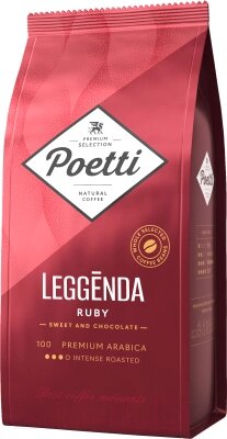 Кофе в зернах Poetti Leggenda Ruby от компании Бесплатная доставка по Беларуси - фото 1