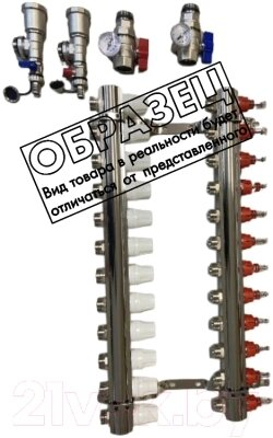 Коллектор отопления PROFline XF20137B 1" 10way от компании Бесплатная доставка по Беларуси - фото 1