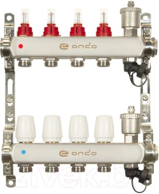 Коллекторная группа отопления Ondo OKGSET04A от компании Бесплатная доставка по Беларуси - фото 1
