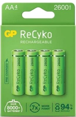 Комплект аккумуляторов GP Batteries 270AAHCE-2EB4 от компании Бесплатная доставка по Беларуси - фото 1