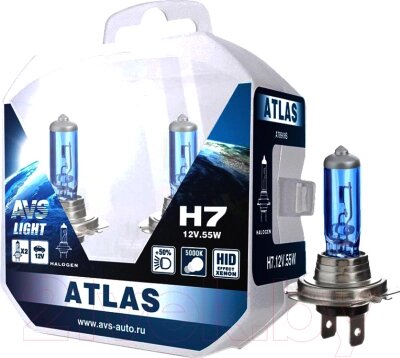 Комплект автомобильных ламп AVS Atlas Plastic A78909S от компании Бесплатная доставка по Беларуси - фото 1