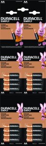 Комплект батареек Duracell Simply LR6/MN1500