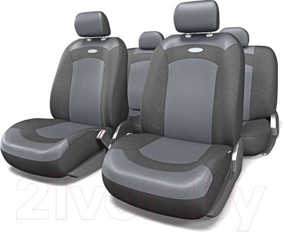 Комплект чехлов для сидений Autoprofi Extreme XTR-803 BK/BK (M) от компании Бесплатная доставка по Беларуси - фото 1