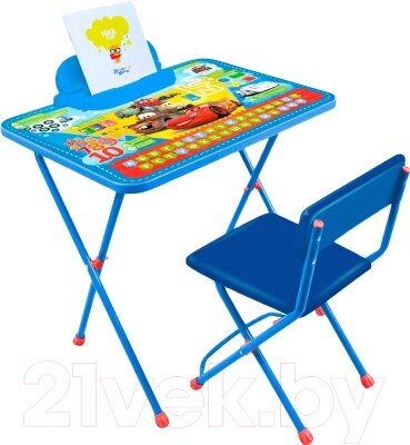 Комплект мебели с детским столом Ника Д1П/Т Disney 1. Тачки от компании Бесплатная доставка по Беларуси - фото 1