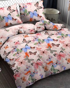 Комплект постельного белья Amore Mio Мако-сатин Butterflies Микрофибра 1.5сп / 93792