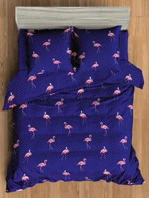 Комплект постельного белья Amore Mio Мако-сатин Flamingo DKBL Микрофибра 1.5сп / 93798 от компании Бесплатная доставка по Беларуси - фото 1