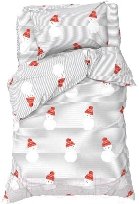 Комплект постельного белья Этель Снеговики / 7655008 от компании Бесплатная доставка по Беларуси - фото 1