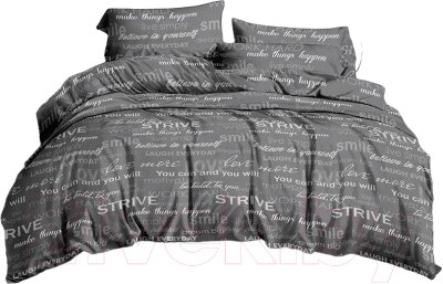 Комплект постельного белья PANDORA №5044 2.0 с европростыней от компании Бесплатная доставка по Беларуси - фото 1