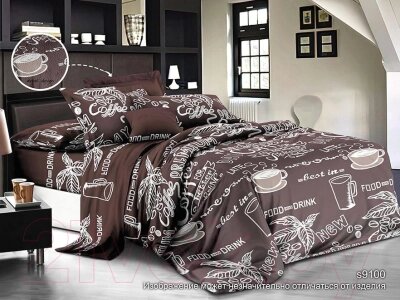 Комплект постельного белья PANDORA №910004 А/В 1.5 от компании Бесплатная доставка по Беларуси - фото 1