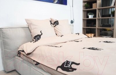 Комплект постельного белья Samsara Cats 200-1 от компании Бесплатная доставка по Беларуси - фото 1