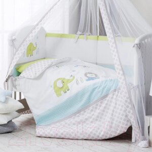 Комплект постельный для малышей Perina Джунгли / ДЖ7-01.1
