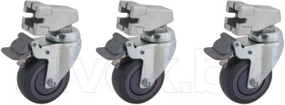 Комплект роликов для стойки Kupo Casters / KC-080S от компании Бесплатная доставка по Беларуси - фото 1