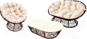 Комплект садовой мебели M-Group Мамасан, Папасан и стол / 12140201