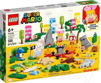 Конструктор Lego Super Mario Набор инструментов для творчества / 71418 от компании Бесплатная доставка по Беларуси - фото 1