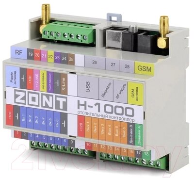 Контроллер отопительный Zont H-1000 / 721 ML00002087 от компании Бесплатная доставка по Беларуси - фото 1