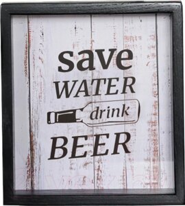Копилка для пробок Richwood Save Water / beer2626-3g/black