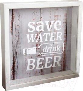 Копилка для пробок Richwood Save Water / beer2626-3g/white