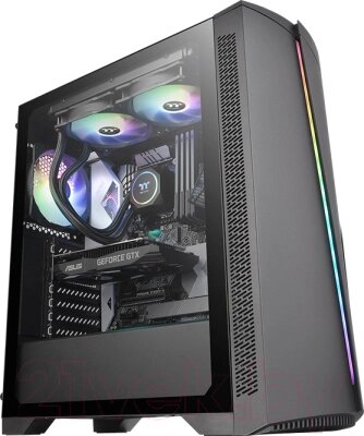 Корпус для компьютера Thermaltake H350 TG RGB / CA-1R9-00M1WN-00 от компании Бесплатная доставка по Беларуси - фото 1