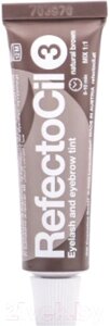 Краска для бровей RefectoCil Eyelash and Eyebrow Tint 3 натуральный коричневый