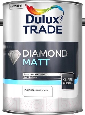 Краска Dulux Trade Diamond Matt износостойкая от компании Бесплатная доставка по Беларуси - фото 1