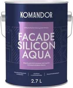 Краска komandor facade silcon aqua база а