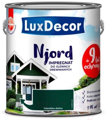 Краска LuxDecor Njord Исландская долина от компании Бесплатная доставка по Беларуси - фото 1