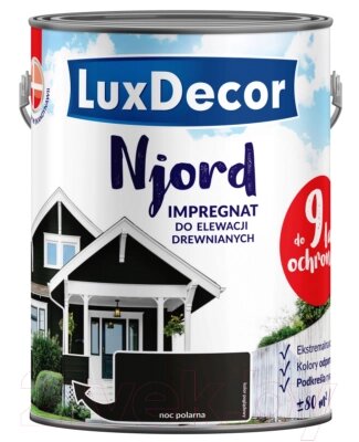 Краска LuxDecor Njord Полярная ночь от компании Бесплатная доставка по Беларуси - фото 1