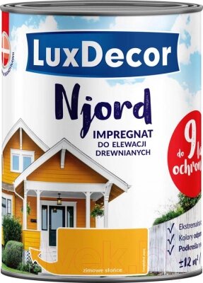 Краска LuxDecor Njord Зимнее солнце от компании Бесплатная доставка по Беларуси - фото 1