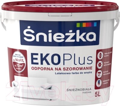 Краска Sniezka EKO Plus от компании Бесплатная доставка по Беларуси - фото 1