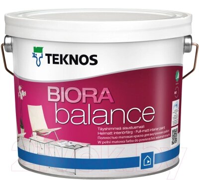 Краска Teknos Biora Balance Base 1 от компании Бесплатная доставка по Беларуси - фото 1