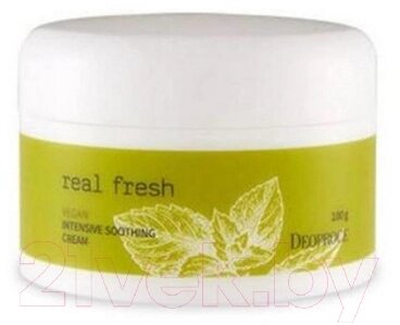 Крем для лица Deoproce Real Fresh Vegan Intensive Soothing Cream от компании Бесплатная доставка по Беларуси - фото 1