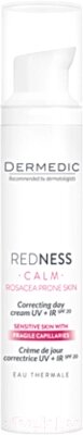 Крем для лица Dermedic Redness Корректирующий дневной UV+IR SPF20 от компании Бесплатная доставка по Беларуси - фото 1