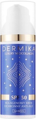 Крем для лица Dermika Luxury Neocollegen Коллагеновый антивозрастной SPF 50 от компании Бесплатная доставка по Беларуси - фото 1