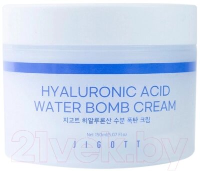 Крем для лица Jigott Hyaluronic Acid Water Bomb Cream Увлажняющий от компании Бесплатная доставка по Беларуси - фото 1