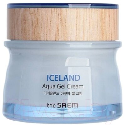 Крем для лица The Saem Iceland Aqua Gel Cream от компании Бесплатная доставка по Беларуси - фото 1