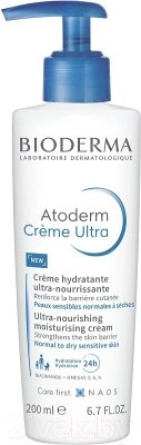 Крем для тела Bioderma Atoderm Creme Ultra с помпой от компании Бесплатная доставка по Беларуси - фото 1