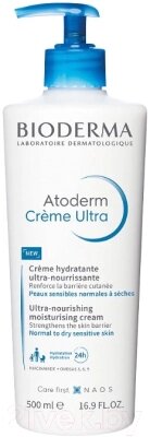 Крем для тела Bioderma Atoderm Creme Ultra с помпой от компании Бесплатная доставка по Беларуси - фото 1