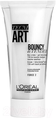 Крем для укладки волос L'Oreal Professionnel Dual Stylers Tecniart Bouncy Tender от компании Бесплатная доставка по Беларуси - фото 1