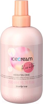 Крем для волос Inebrya Icecream Keratin Мультиактивный несмываемый от компании Бесплатная доставка по Беларуси - фото 1