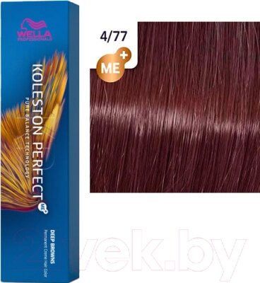 Крем-краска для волос Wella Professionals Koleston Perfect ME+ 4/77 от компании Бесплатная доставка по Беларуси - фото 1
